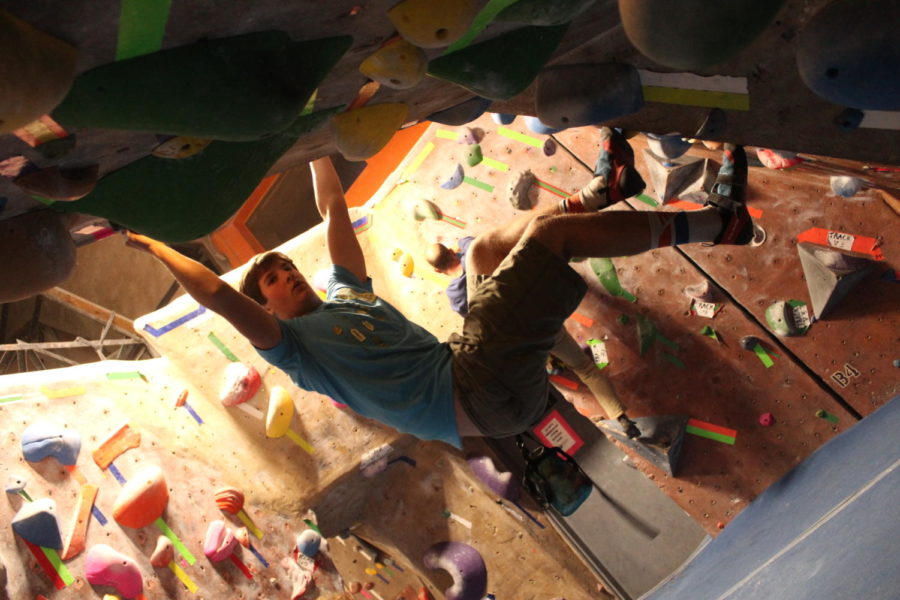 Senior Mark Paley shares his new favorite activity: rock climbing.