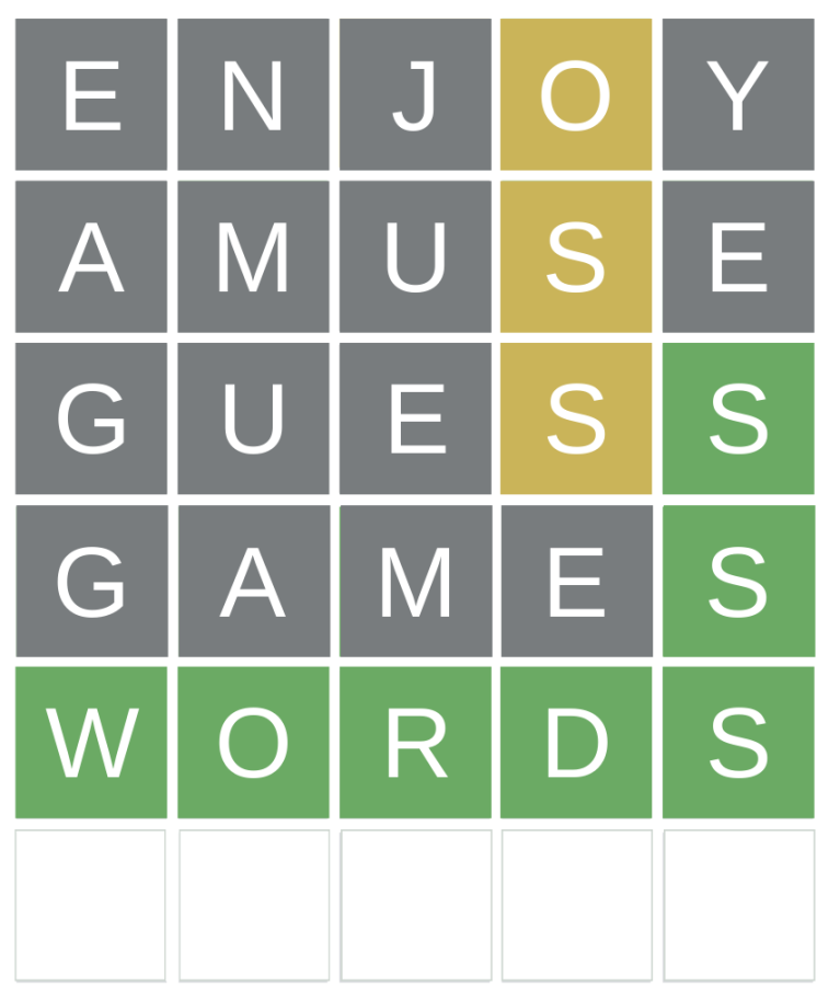 Word Games - Vertical Wordle