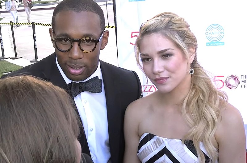 Stephen tWitch Boss and Allison Holker at Dizzy Feet Gala 2014 by Lex 24/7! is licensed under CC BY 3.0.
