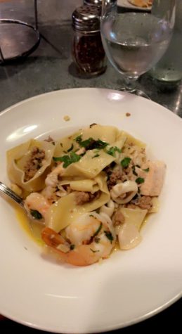 The Seafood Pasta at Hanks.